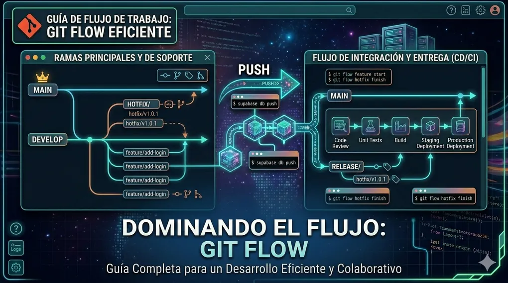 Git Flow: Guía de Flujo de Trabajo Eficiente